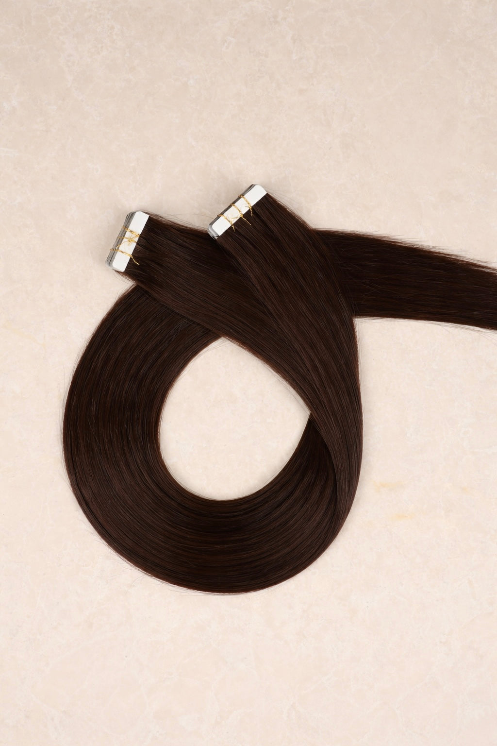 16" Invisible Tape Human Hair Extensions. Espresso #2
