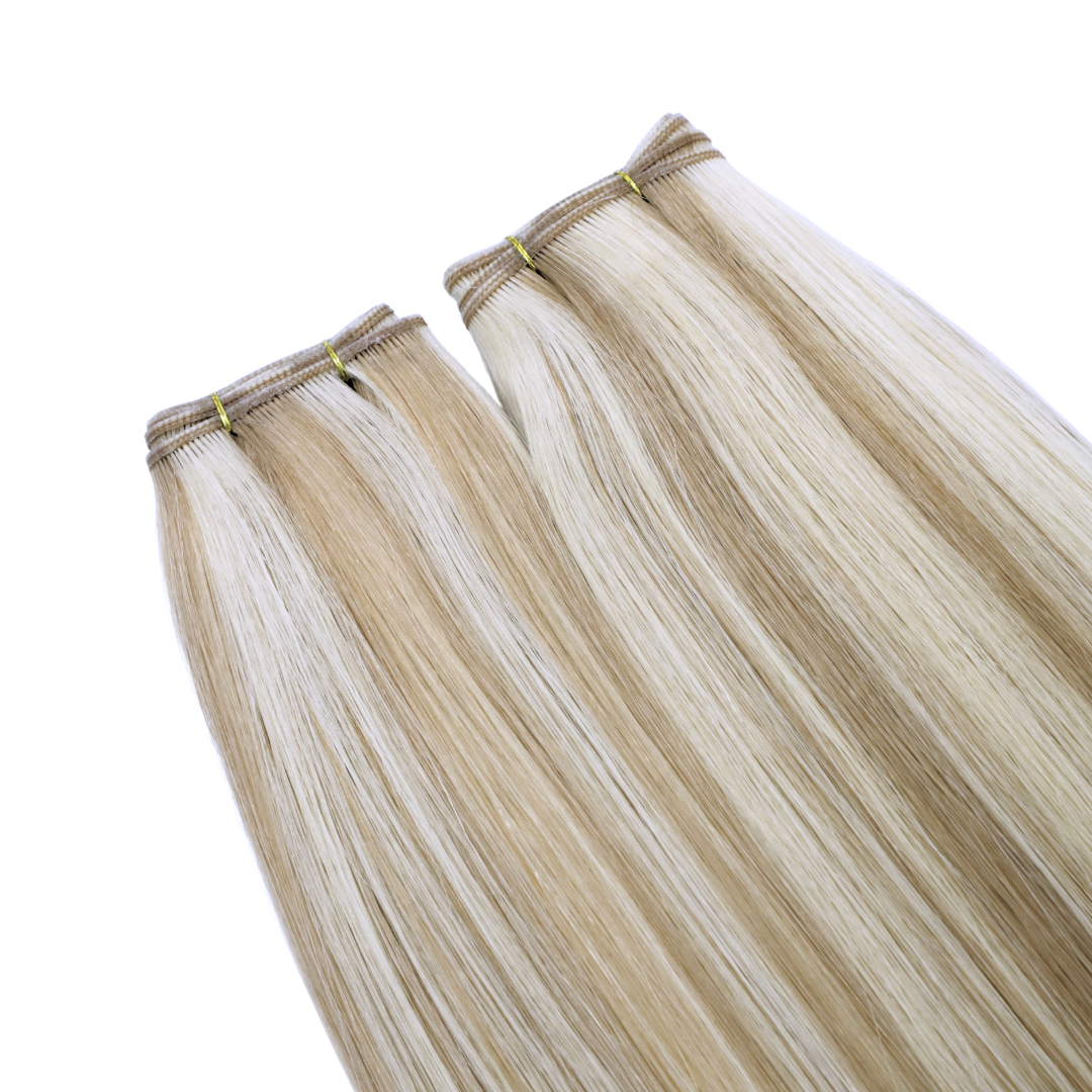 Genius Weft Human Hair Extensions. Luxe Platinum Range