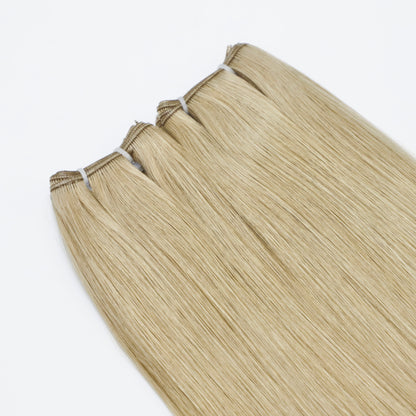Genius Weft Human Hair Extensions. Luxe Platinum Range