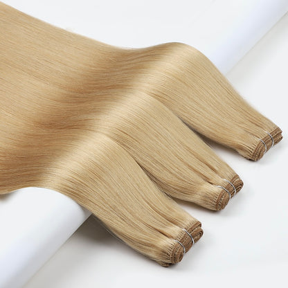 Luxe Volume Weft Human Hair Extensions. Luxe Platinum Range. 100g