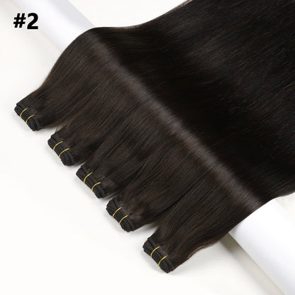 Luxe Volume Weft Human Hair Extensions. Luxe Platinum Range. 100g