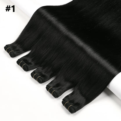 Luxe Volume Weft Human Hair Extensions. Luxe Platinum Range. 100g