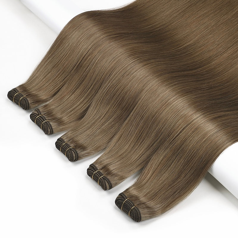 Luxe Volume Weft Human Hair Extensions. Luxe Platinum Range. 100g