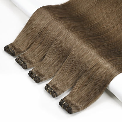 Luxe Volume Weft Human Hair Extensions. Luxe Platinum Range. 100g