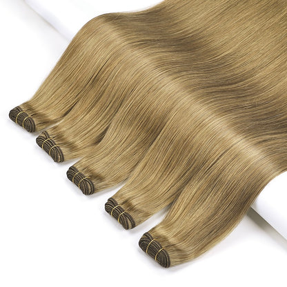 Luxe Volume Weft Human Hair Extensions. Luxe Platinum Range. 100g