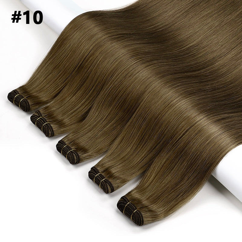 Luxe Volume Weft Human Hair Extensions. Luxe Platinum Range. 100g