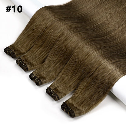 Luxe Volume Weft Human Hair Extensions. Luxe Platinum Range. 100g