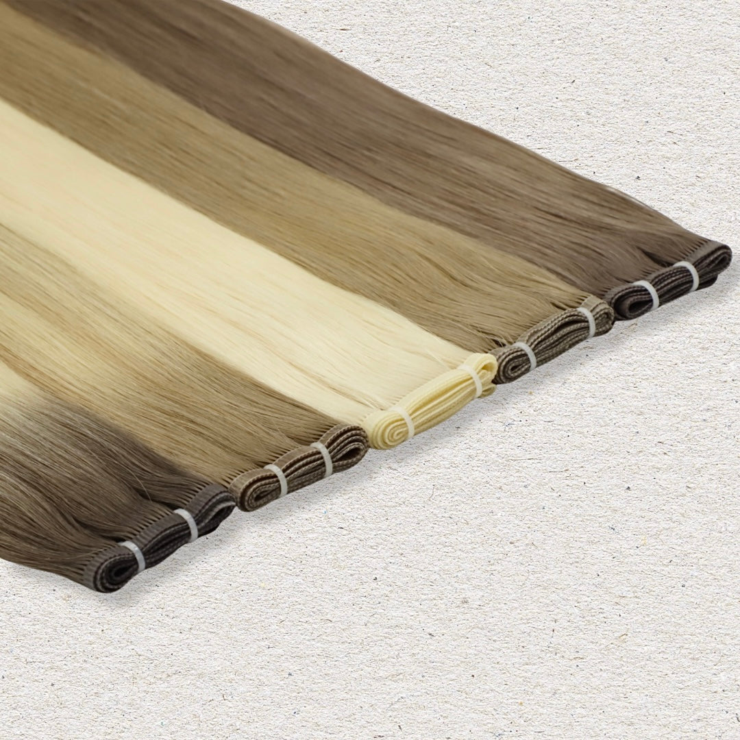 Flat Weft Human Hair Extensions 24”-30”