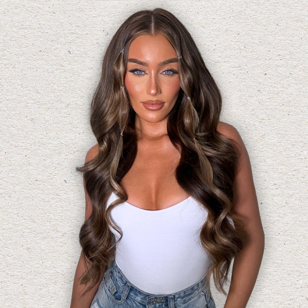 Genius Weft Human Hair Extensions. Luxe Platinum Range