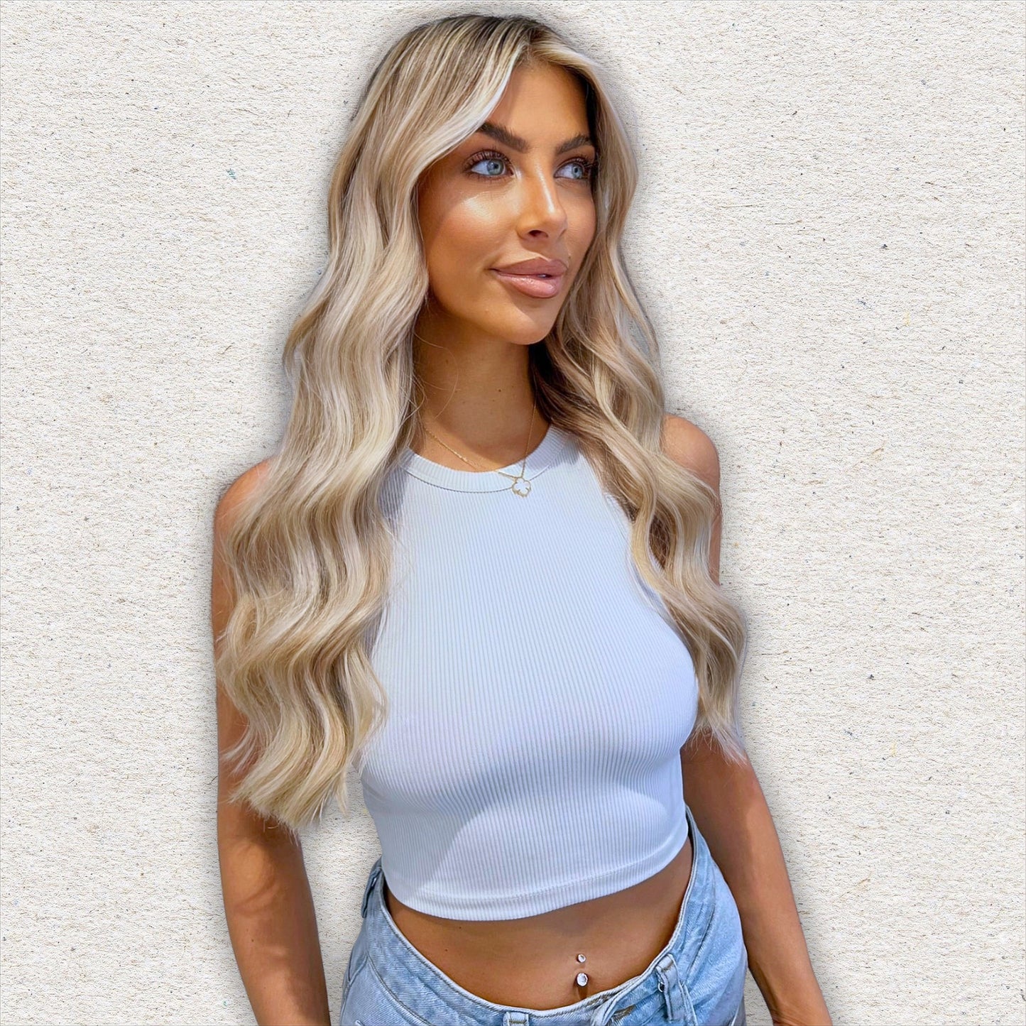 Nano Tip Human Hair Extensions. Luxe Platinum Range 16-18”