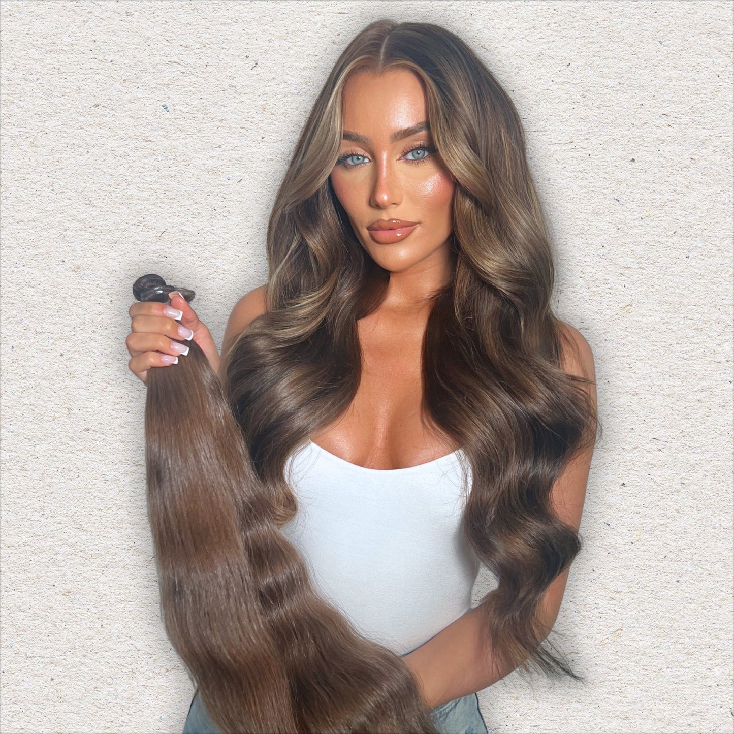 Invisible Butterfly Weft Human Hair Extensions 24-30”