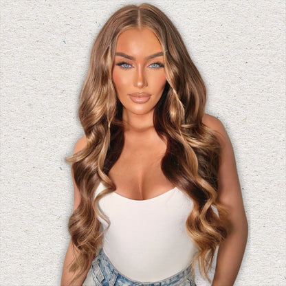 Genius Weft Human Hair Extensions. Luxe Range 16-22”