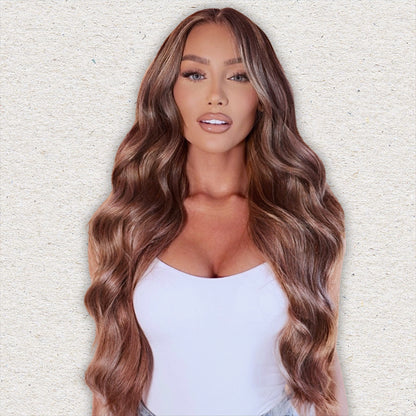 Genius Weft Human Hair Extensions. Luxe Platinum Range