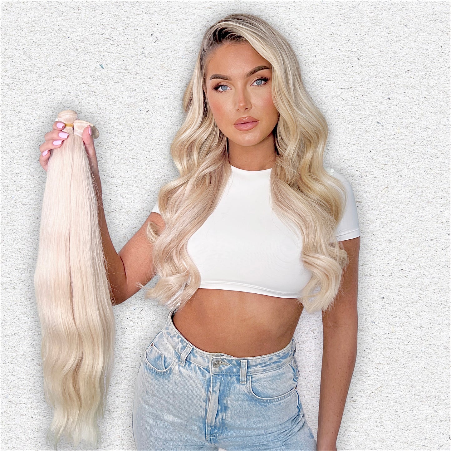 Nano Tip Human Hair Extensions. Luxe Platinum Range 28-30”