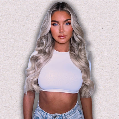 Nano Tip Human Hair Extensions. Luxe Platinum Range 16-18”
