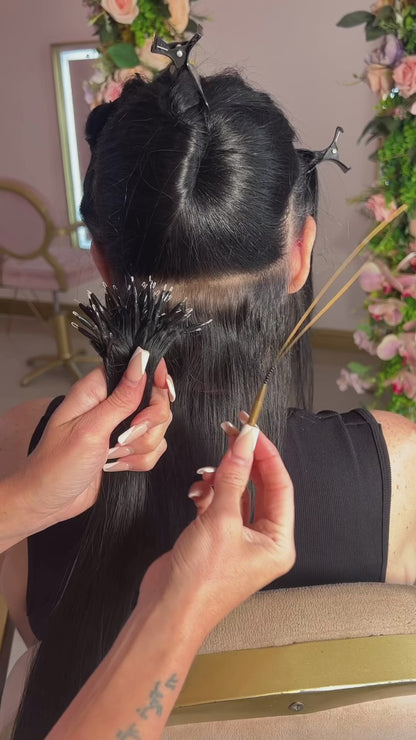 Nano Tip Human Hair Extensions 24-30”