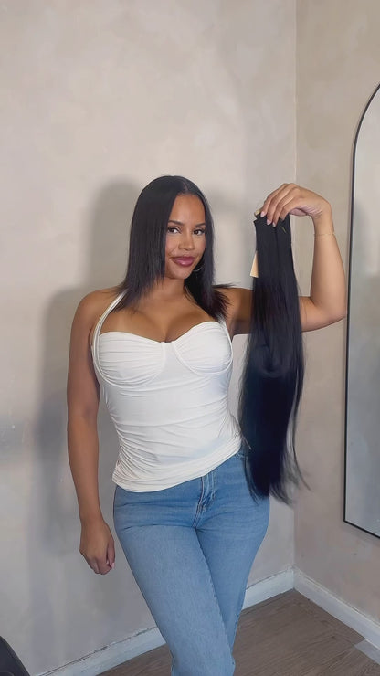 Invisible Tape Weft Human Hair Extensions for 24-30”