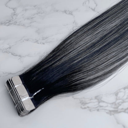 30" Invisible Tape #T1B 1B/613A Dubai Human Hair Extensions - Christina