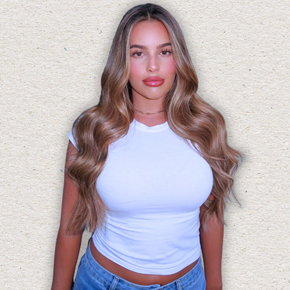 Genius Weft Human Hair Extensions. Luxe Platinum Range