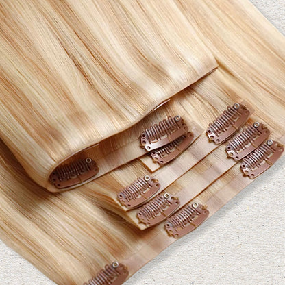 Invisible Clip in Human Hair Extensions