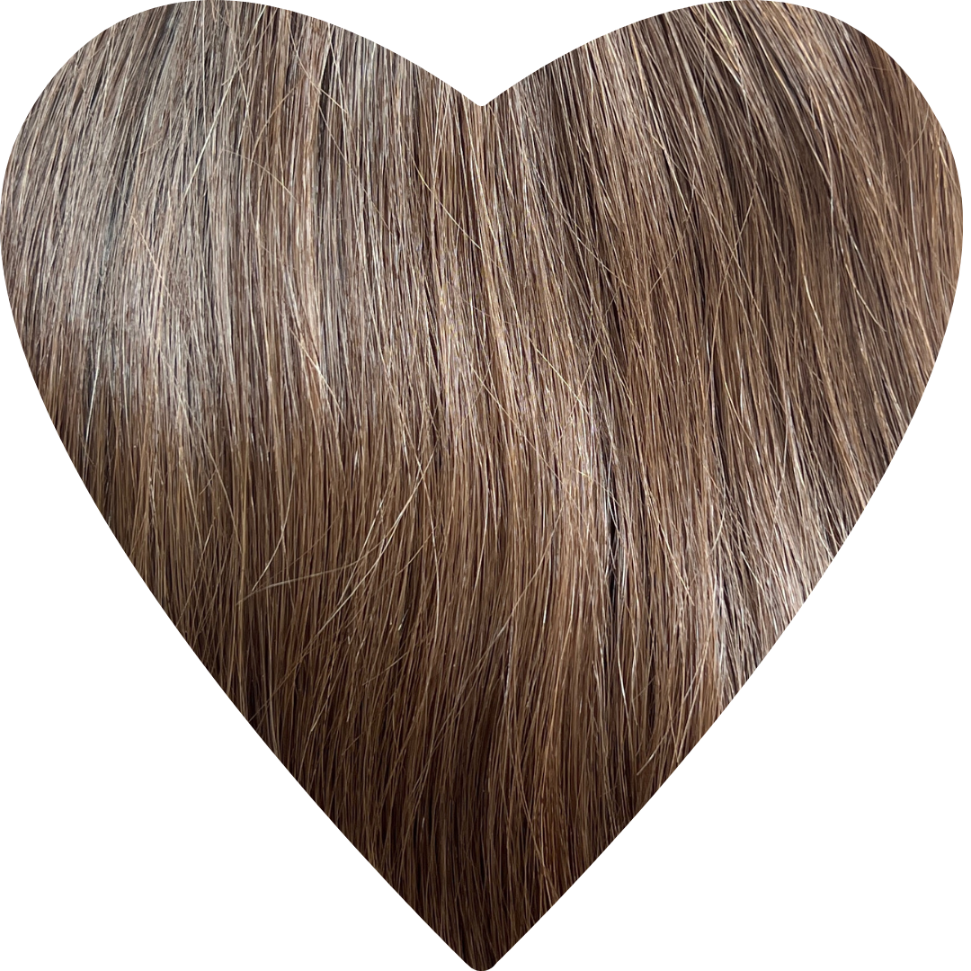 Flat Weft Hair Extensions. Toasted Almond Brown #2H