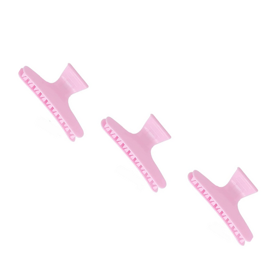 Pink Bulldog Hair Clip 3 Pack