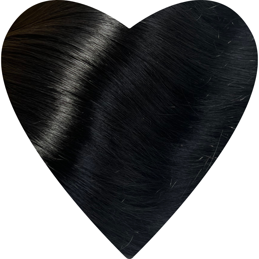 Invisible Tape Hair Extensions. Jet Black #1