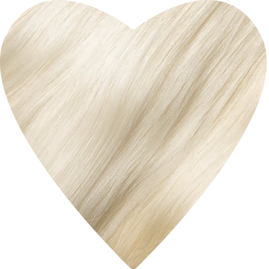Clip In Hair Extensions. Lightest Ash Blonde #613C