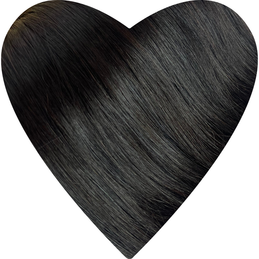 Clip In Hair Extensions. Natural Black #1B