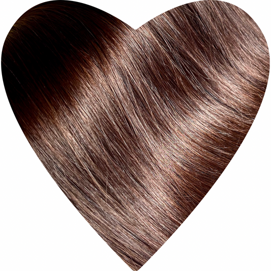 Flat Weft Hair Extensions. Chocolate Brown #2
